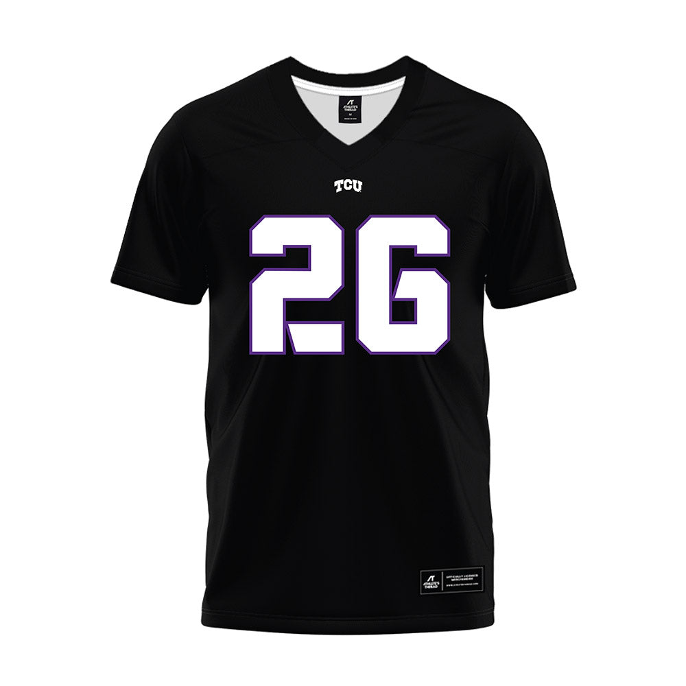 TCU - NCAA Football : Jeremy Payne - Black Premium Football Jersey-0