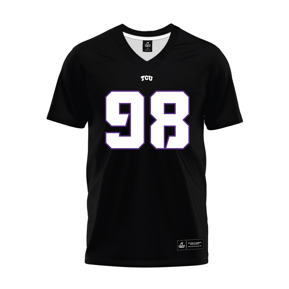 TCU - NCAA Football : Carter Buck - Black Premium Football Jersey-0