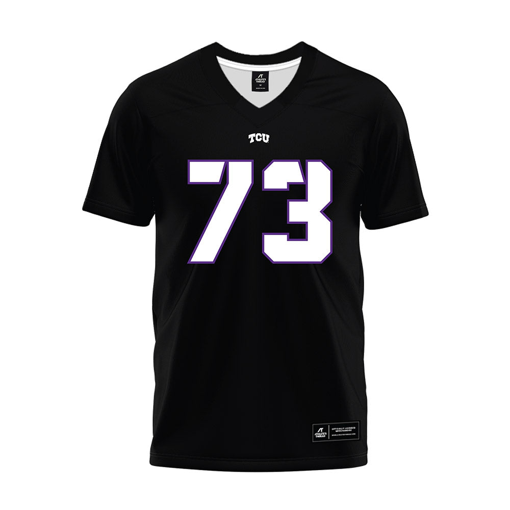 TCU - NCAA Football : Kilian Registe - Black Premium Football Jersey-0