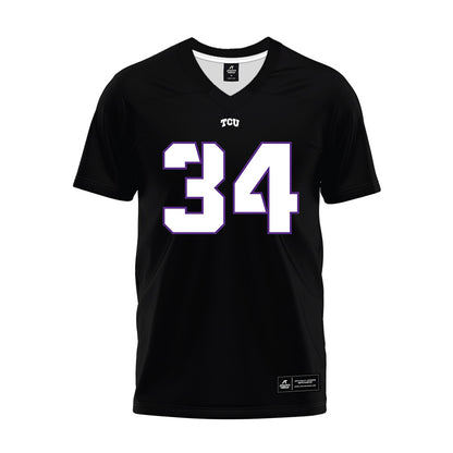 TCU - NCAA Football : Perry Cole Jr - Black Premium Football Jersey-0