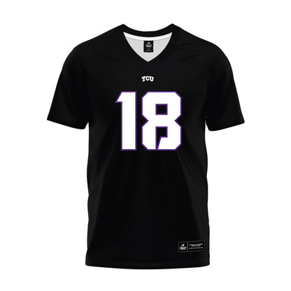 TCU - NCAA Football : Ed Small - Black Premium Football Jersey-0