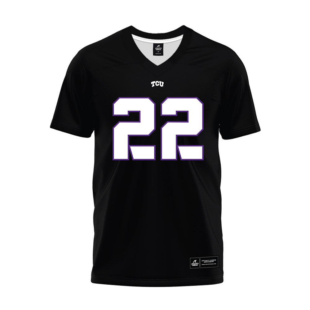 TCU - NCAA Football : Fletcher Fierro - Black Premium Football Jersey-0