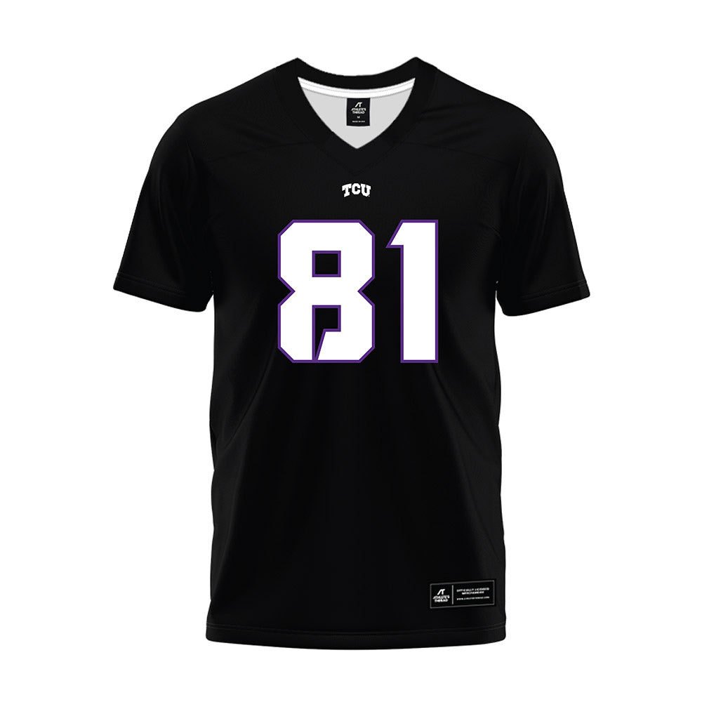 TCU - NCAA Football : Nacari Ashley - Black Premium Football Jersey-0