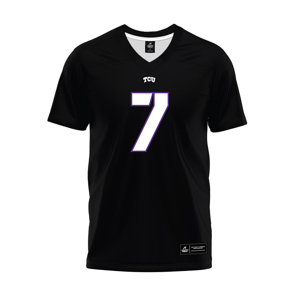 TCU - NCAA Football : Julius Simms - Black Premium Football Jersey-0