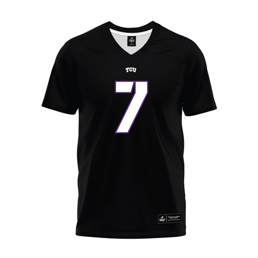 TCU - NCAA Football : Julius Simms - Black Premium Football Jersey-0