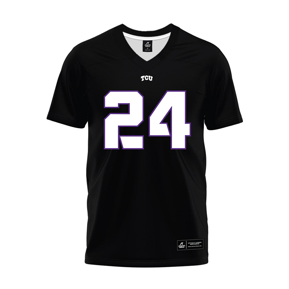 TCU - NCAA Football : Joseph Albright - Black Premium Football Jersey-0