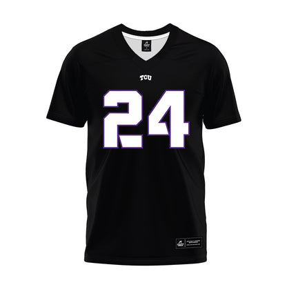 TCU - NCAA Football : Joseph Albright - Black Premium Football Jersey-0