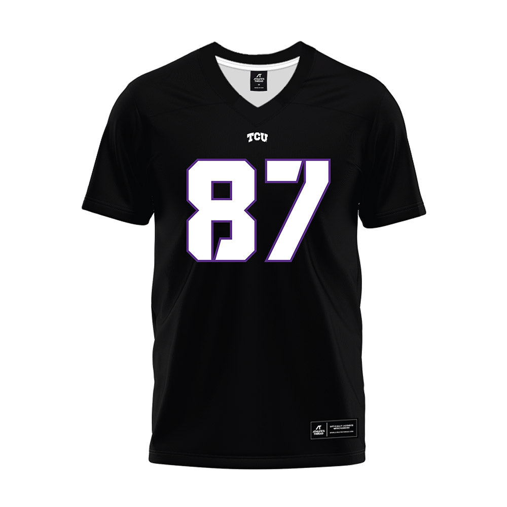 TCU - NCAA Football : Mason Peterson - Black Premium Football Jersey-0