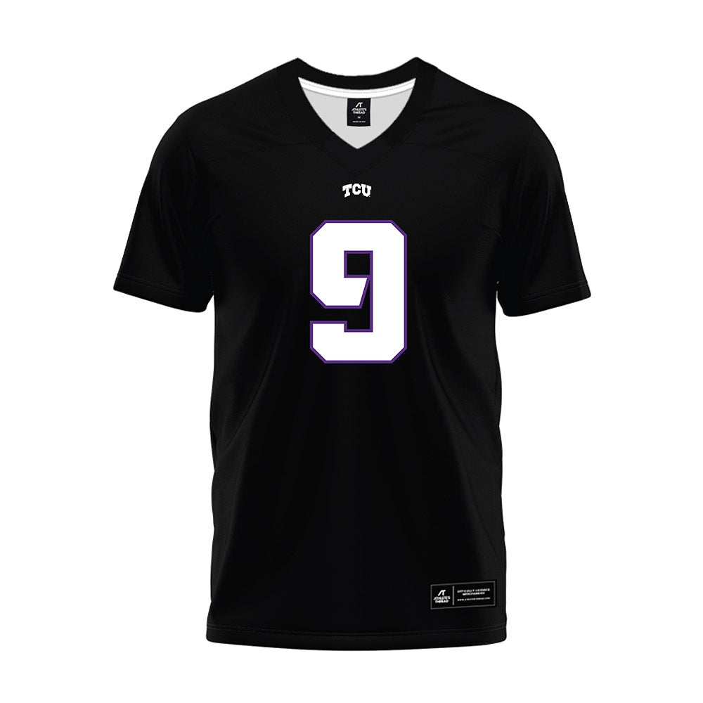 TCU - NCAA Football : Jack Daulton - Black Premium Football Jersey-0