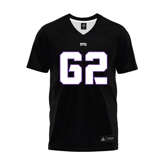 TCU - NCAA Football : Jordan Burnett - Black Premium Football Jersey-0