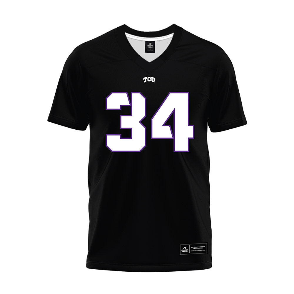 TCU - NCAA Football : Perry Cole Jr. - Black Premium Football Jersey-0