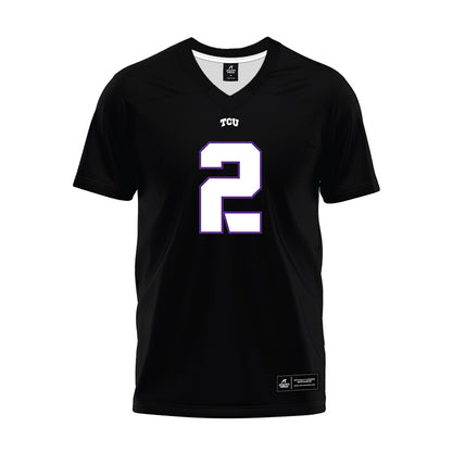 TCU - NCAA Football : Jamel Johnson - Black Premium Football Jersey-0