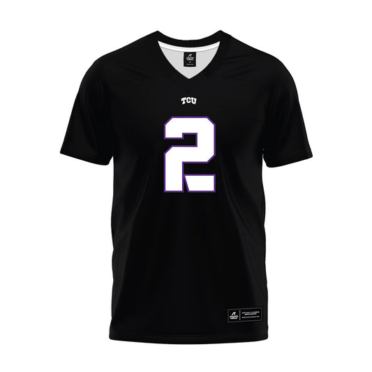 TCU - NCAA Football : Jamel Johnson - Black Premium Football Jersey-0