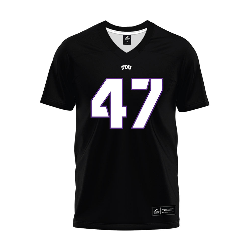 TCU - NCAA Football : Aaron Bowers - Black Premium Football Jersey-0