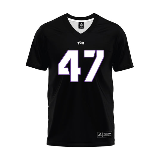 TCU - NCAA Football : Aaron Bowers - Black Premium Football Jersey-0