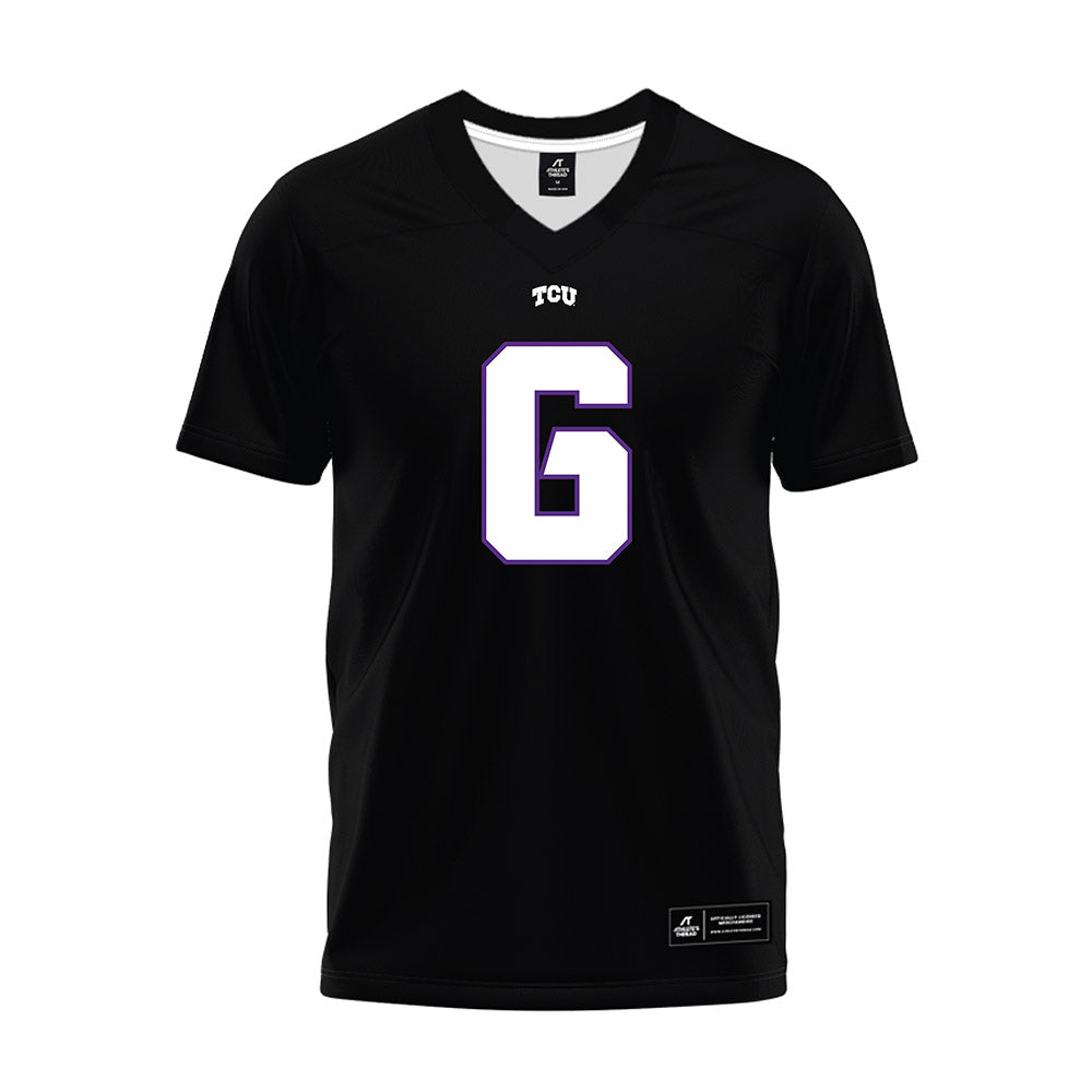 TCU - NCAA Football : Jayden Maples - Black Premium Football Jersey-0
