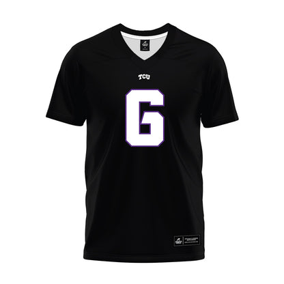 TCU - NCAA Football : Jayden Maples - Black Premium Football Jersey-0