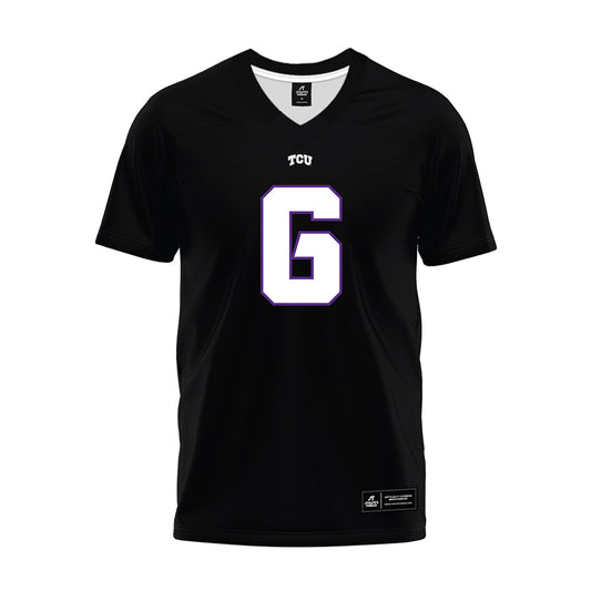 TCU - NCAA Football : Jayden Maples - Black Premium Football Jersey-0