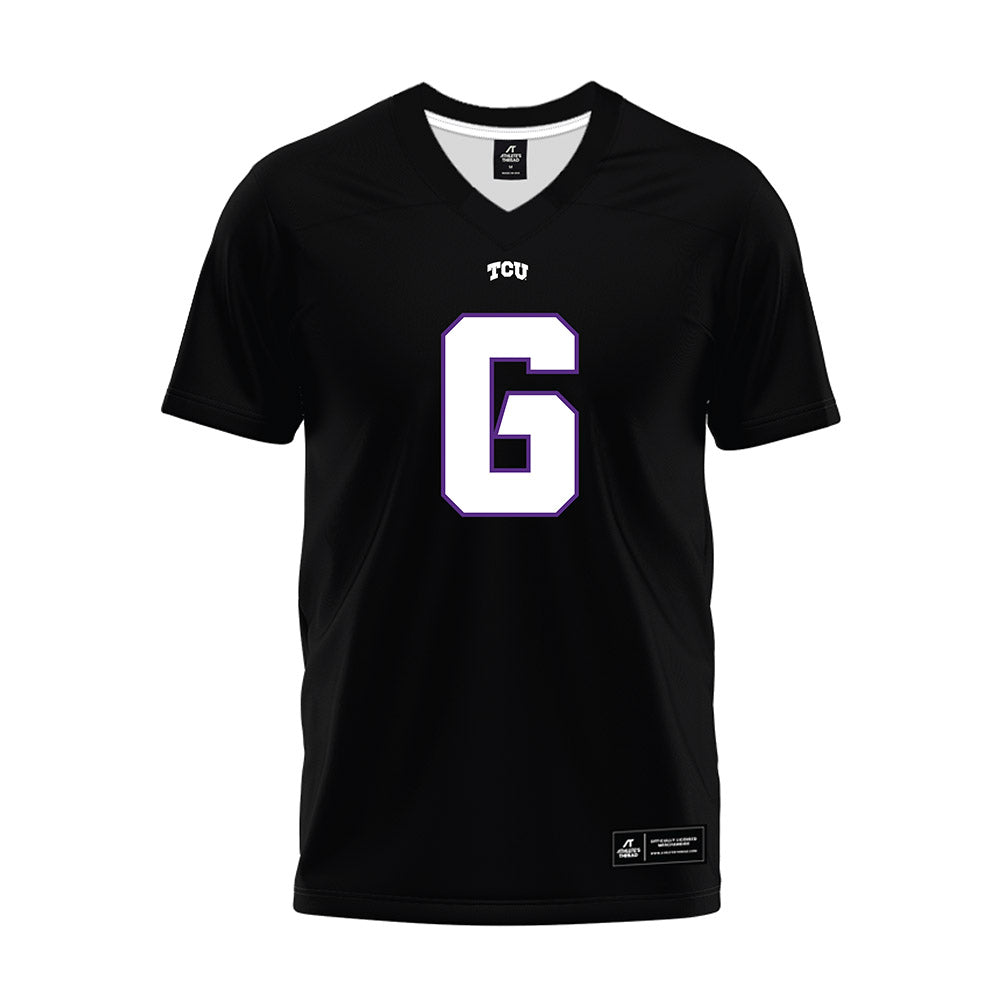 TCU - NCAA Football : Jayden Maples - Black Premium Football Jersey-0
