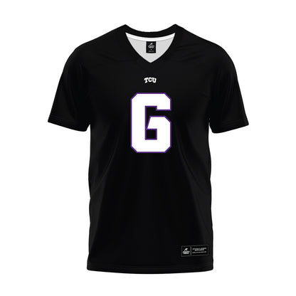 TCU - NCAA Football : Jayden Maples - Black Premium Football Jersey-0