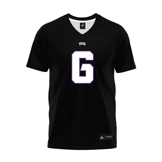 TCU - NCAA Football : Jayden Maples - Black Premium Football Jersey-0
