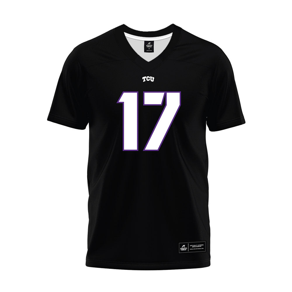 TCU - NCAA Football : Dane Jones - Black Premium Football Jersey-0