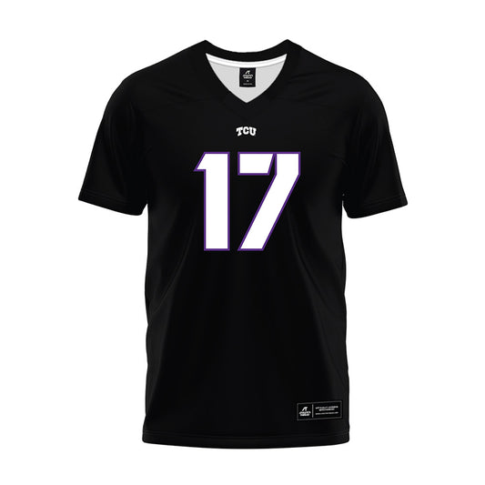TCU - NCAA Football : Dane Jones - Black Premium Football Jersey-0