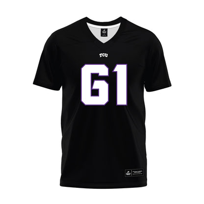 TCU - NCAA Football : Dylan Kinney - Black Premium Football Jersey-0