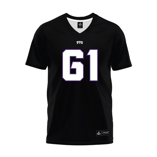 TCU - NCAA Football : Dylan Kinney - Black Premium Football Jersey-0
