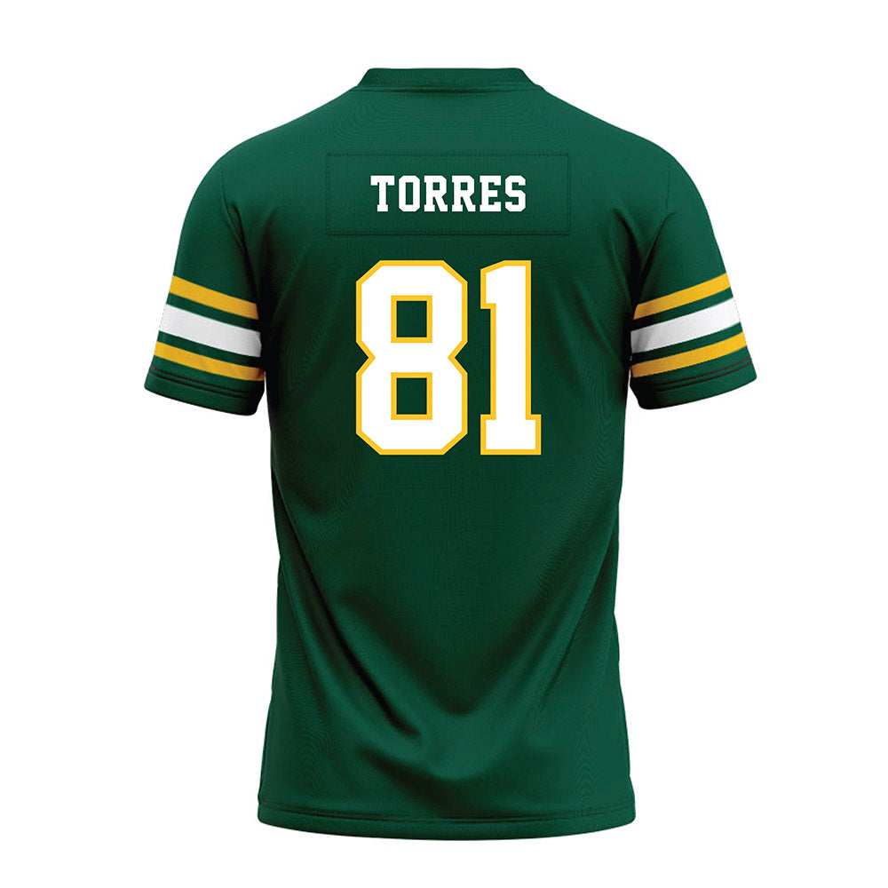 Fitchburg State - NCAA Football : Javi Torres - Green Premium Football Jersey-1