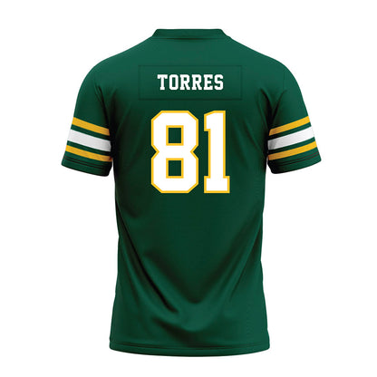 Fitchburg State - NCAA Football : Javi Torres - Green Premium Football Jersey-1