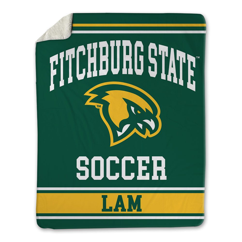 Fitchburg State - NCAA Men's Soccer : Achraf Lam - Blanket-0