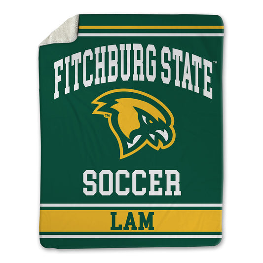 Fitchburg State - NCAA Men's Soccer : Achraf Lam - Blanket-0