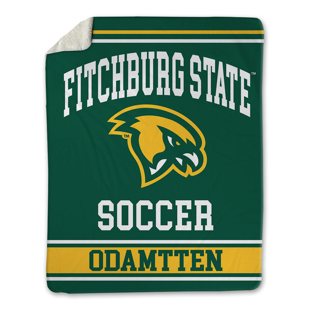 Fitchburg State - NCAA Men's Soccer : King Tyrese Odamtten - Blanket-0