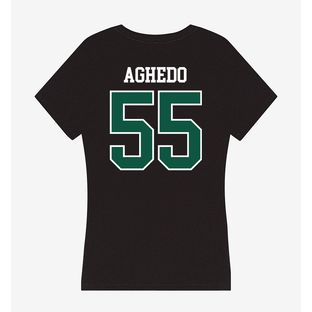 Fitchburg State - NCAA Football : Oselumese Aghedo - Women's V-Neck T-Shirt-1