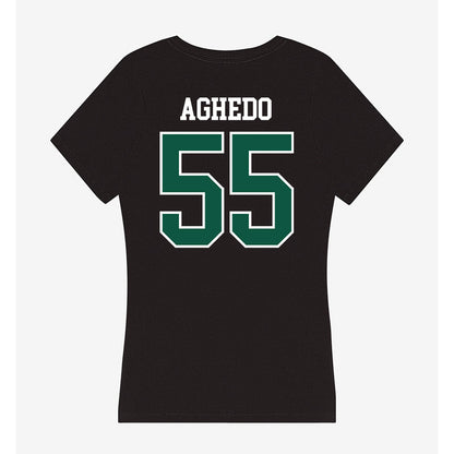 Fitchburg State - NCAA Football : Oselumese Aghedo - Women's V-Neck T-Shirt-1