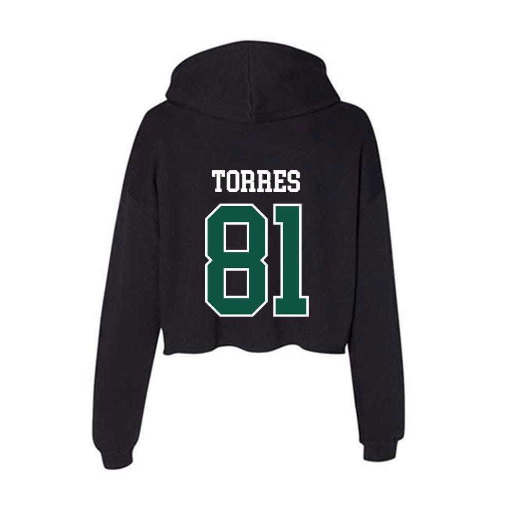 Fitchburg State - NCAA Football : Javi Torres - Women's Crop Fleece Hoodie-1