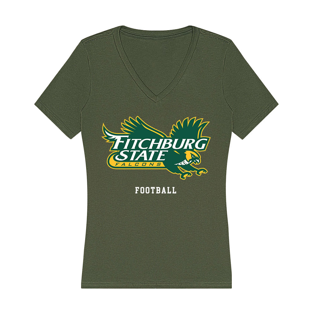 Fitchburg State - NCAA Football : Liam Collins - Classic Shersey Women's V-Neck T-Shirt-0