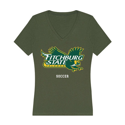Fitchburg State - NCAA Women's Soccer : Nicole Lutz - Classic Shersey Women's V-Neck T-Shirt-0