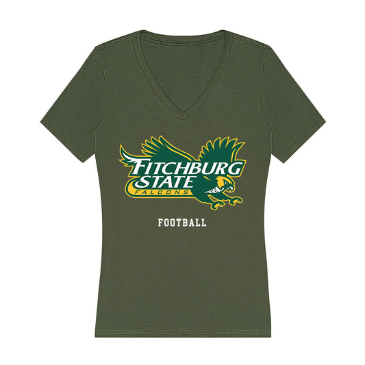 Fitchburg State - NCAA Football : Cameron Borges - Classic Shersey Women's V-Neck T-Shirt-0