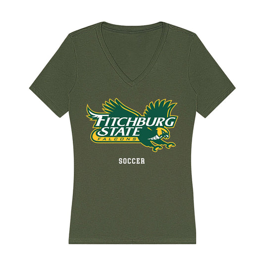Fitchburg State - NCAA Men's Soccer : Luke Chwalek - Classic Shersey Women's V-Neck T-Shirt-0