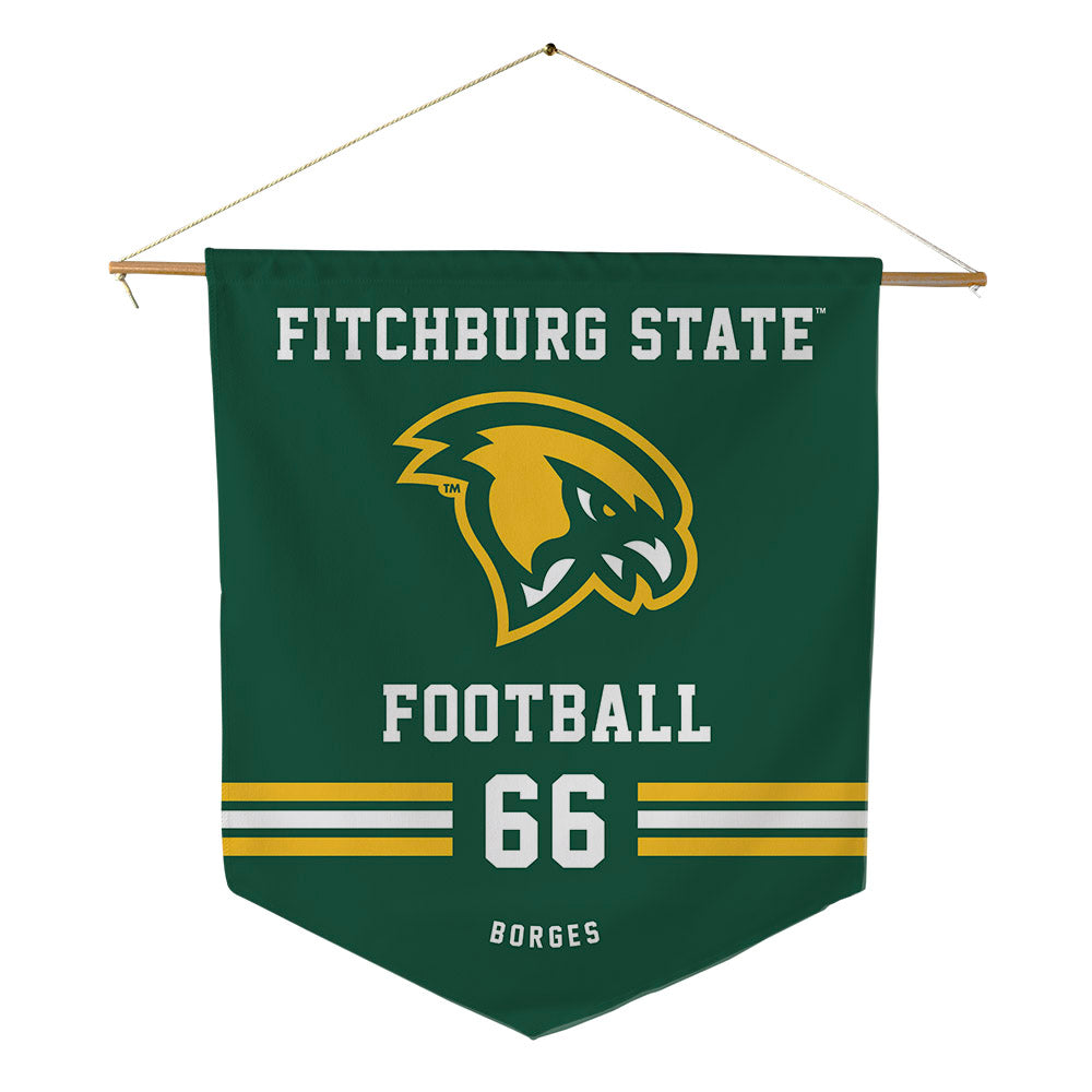 Fitchburg State - NCAA Football : Cameron Borges - Pennant - 18" x 21"-0