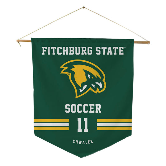 Fitchburg State - NCAA Men's Soccer : Luke Chwalek - Pennant - 18" x 21"-0