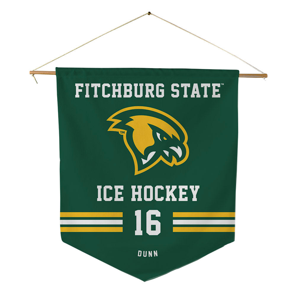 Fitchburg State - NCAA Men's Ice Hockey : Hunter Dunn - Pennant - 18" x 21"-0