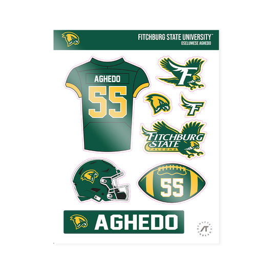 Fitchburg State - NCAA Football : Oselumese Aghedo - Sticker Sheet-0