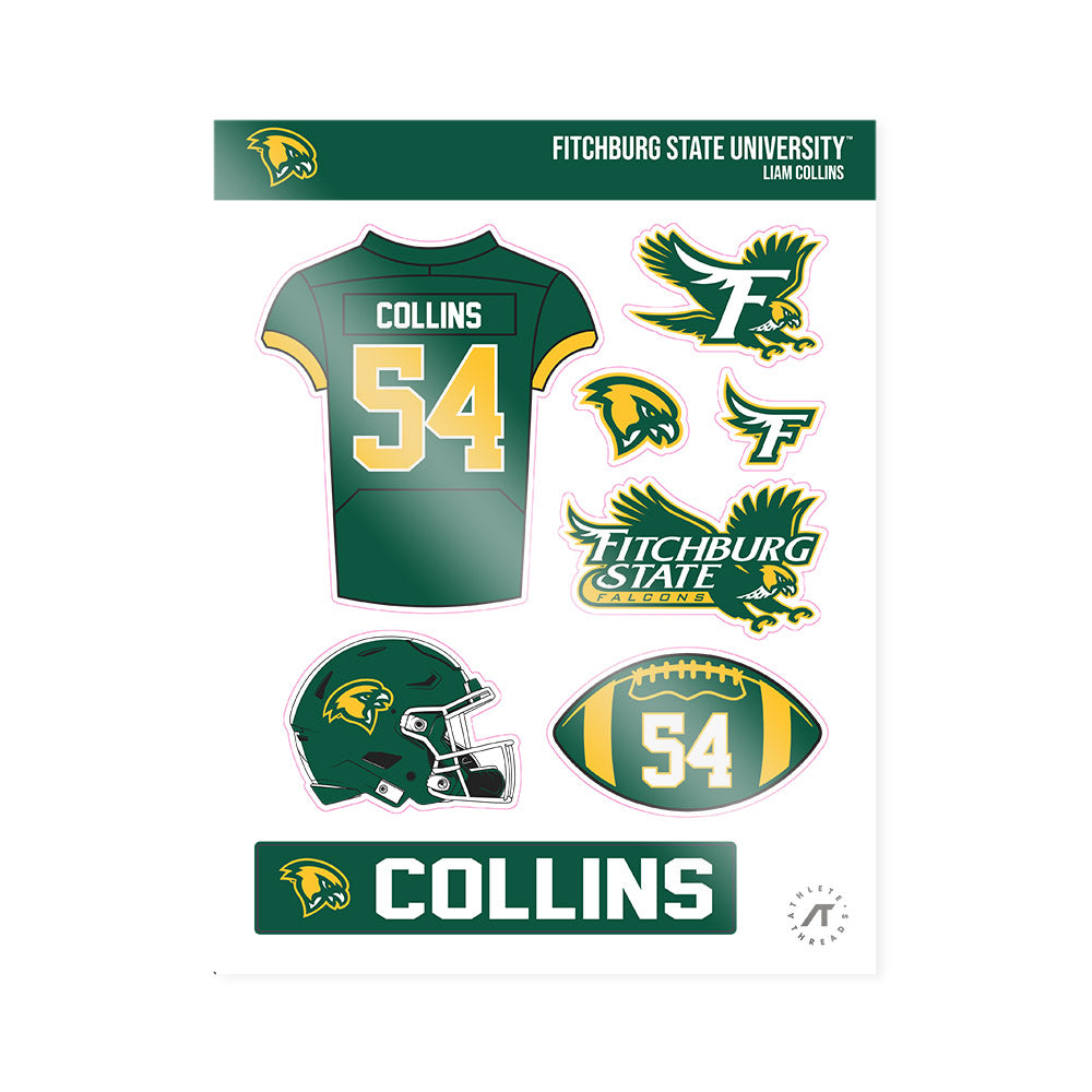 Fitchburg State - NCAA Football : Liam Collins - Sticker Sheet-0