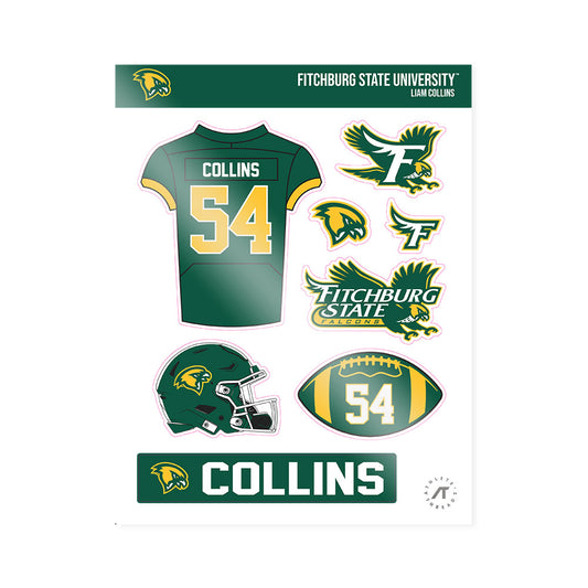 Fitchburg State - NCAA Football : Liam Collins - Sticker Sheet-0
