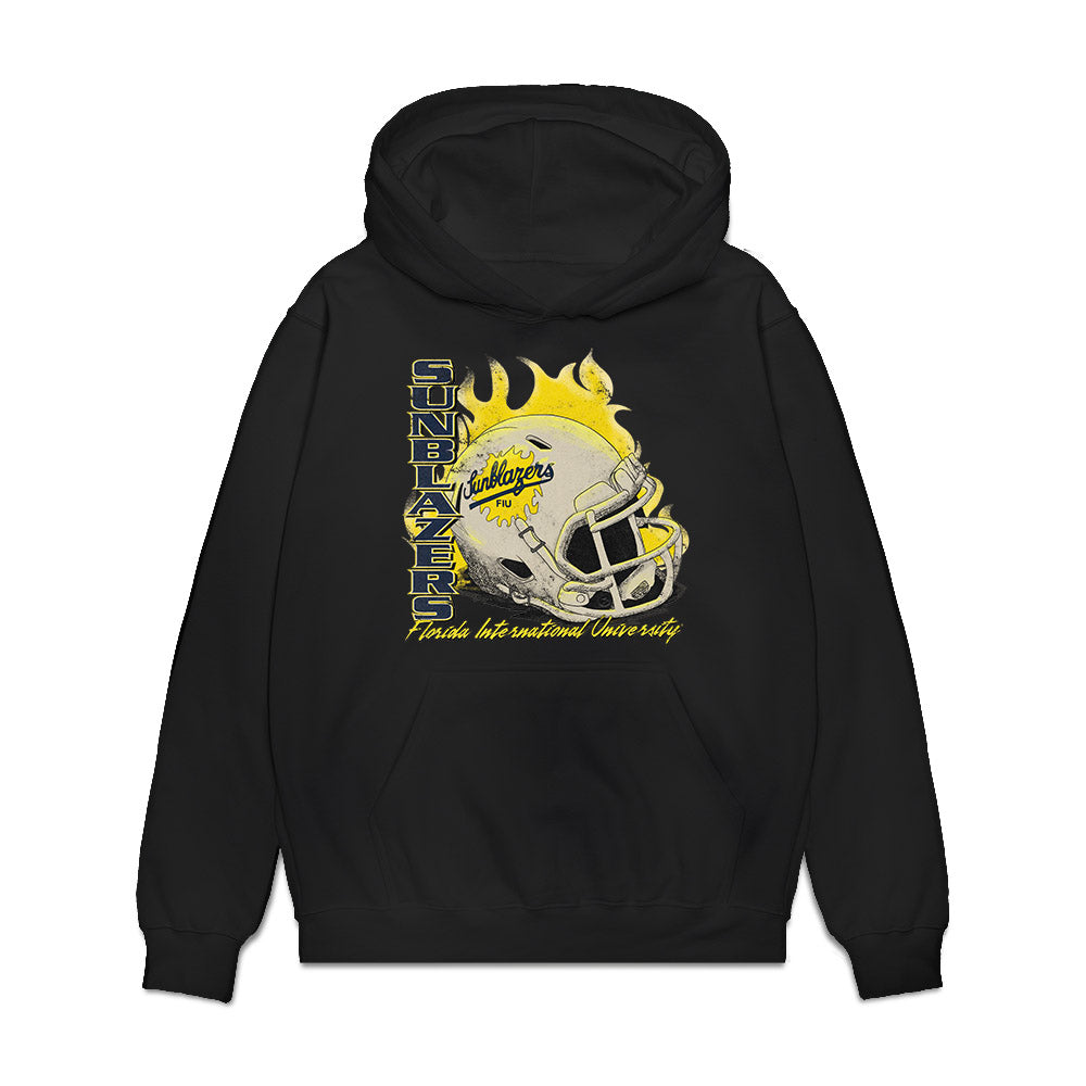FIU - NCAA Football : Vintage Helmet Premium Hooded Sweatshirt-0