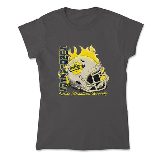 FIU - NCAA Football : Vintage Helmet v1 Soft Style Women’s T-Shirt-0