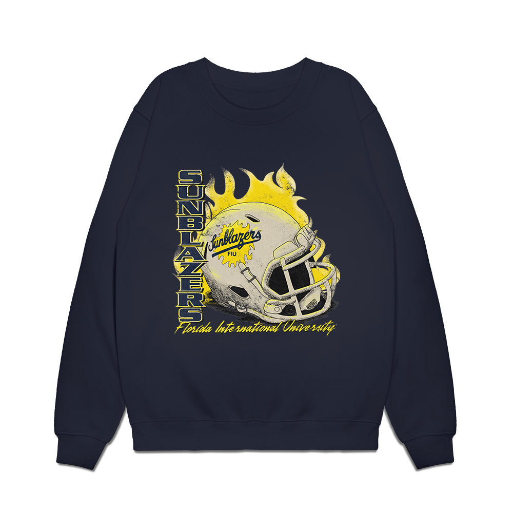 FIU - NCAA Football : Vintage Helmet Premium Crewneck Sweatshirt-0